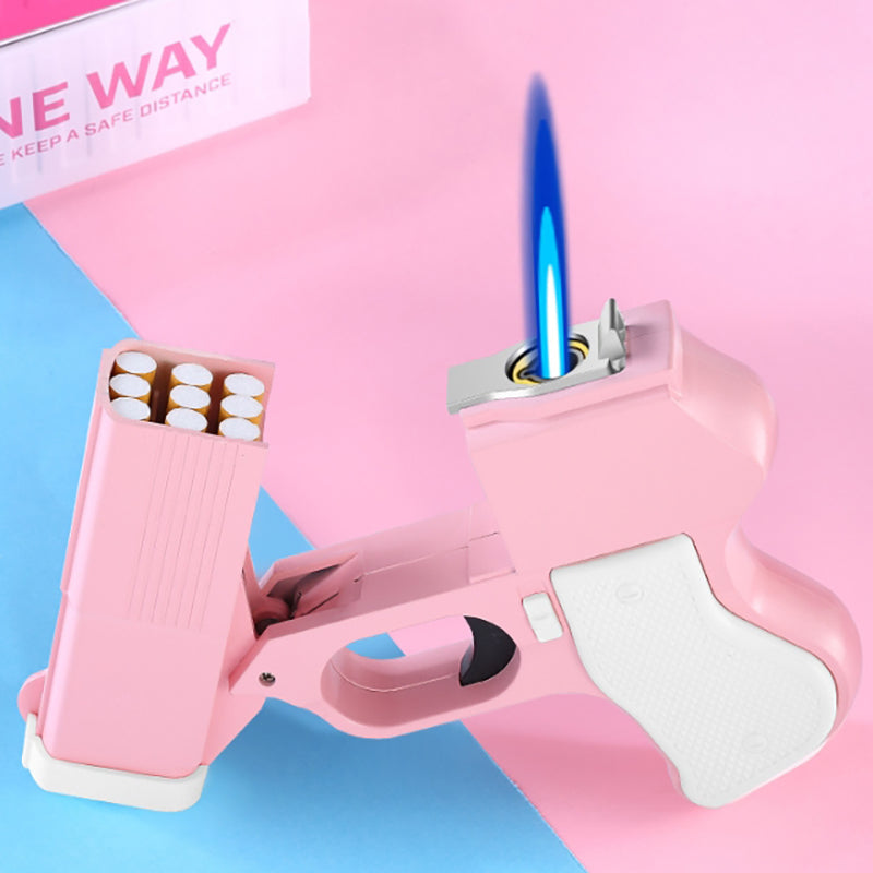 Blue Flame Personalized Windproof Inflatable Pistol Model Lighter – Gotgool