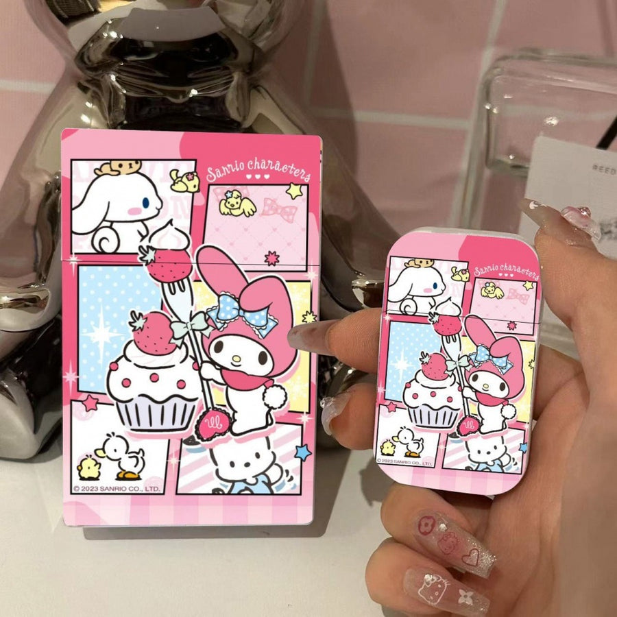 Sanrio inflatable lighter cute cigarette box combination