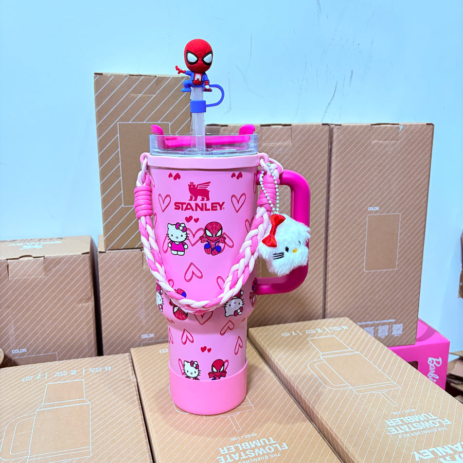 40oz HK with Spider-Man tumbler——Accessories Included Shipment