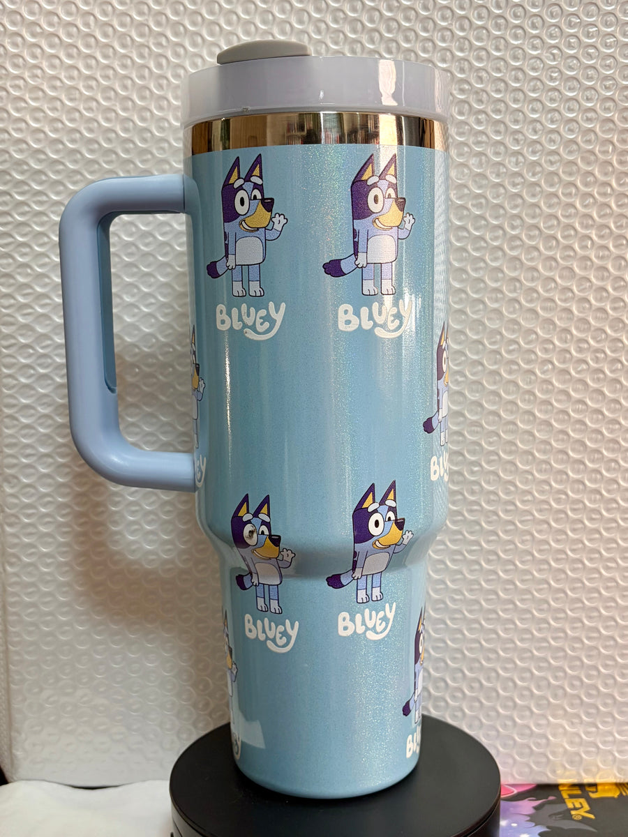 40oz Bluey tumbler——Accessories Included Shipment